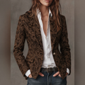 Estelle | Jacquard kuvioitu kashmirbleiseri – Slim Fit