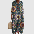 Ava | Geometrinen Midi Mekko
