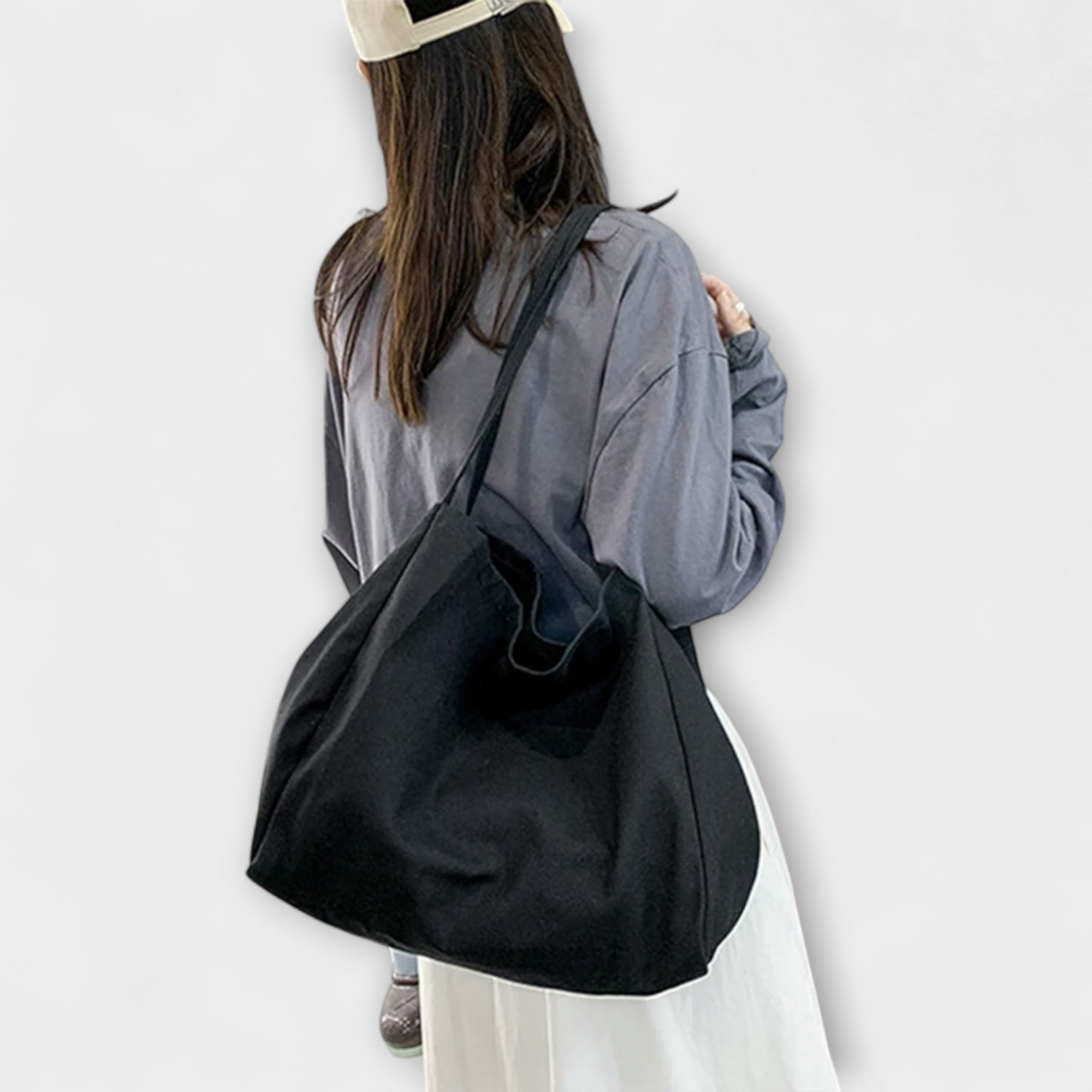 Premium Iso Canvas-Shoppailutasku