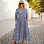 Olivia | Elegantti V-leikkausmekko